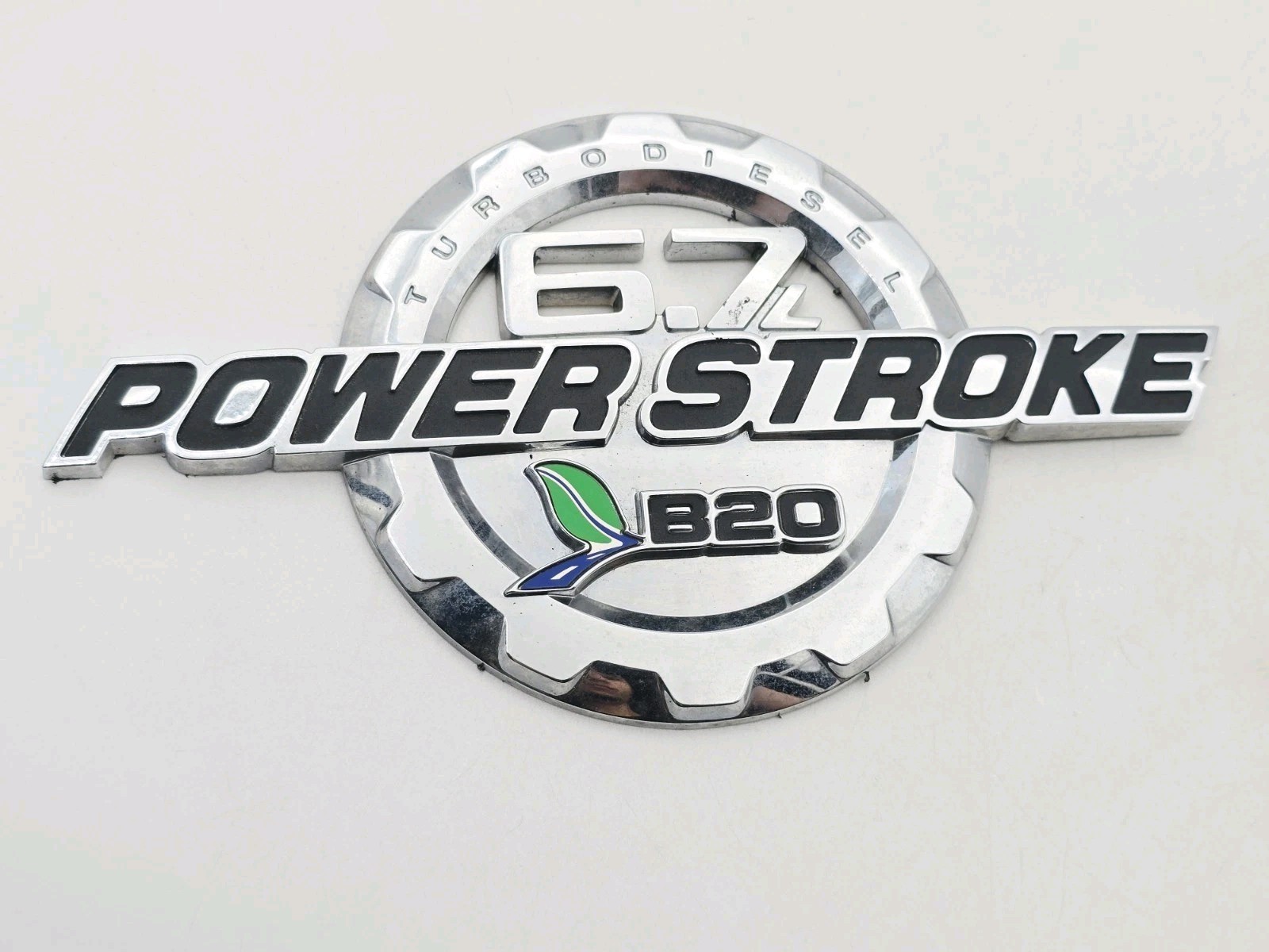 2011-2016 FORD F-250 F-350 TURBO DIESEL POWER STROKE 6.7L B20 EMBLEM SYMBOL OEM