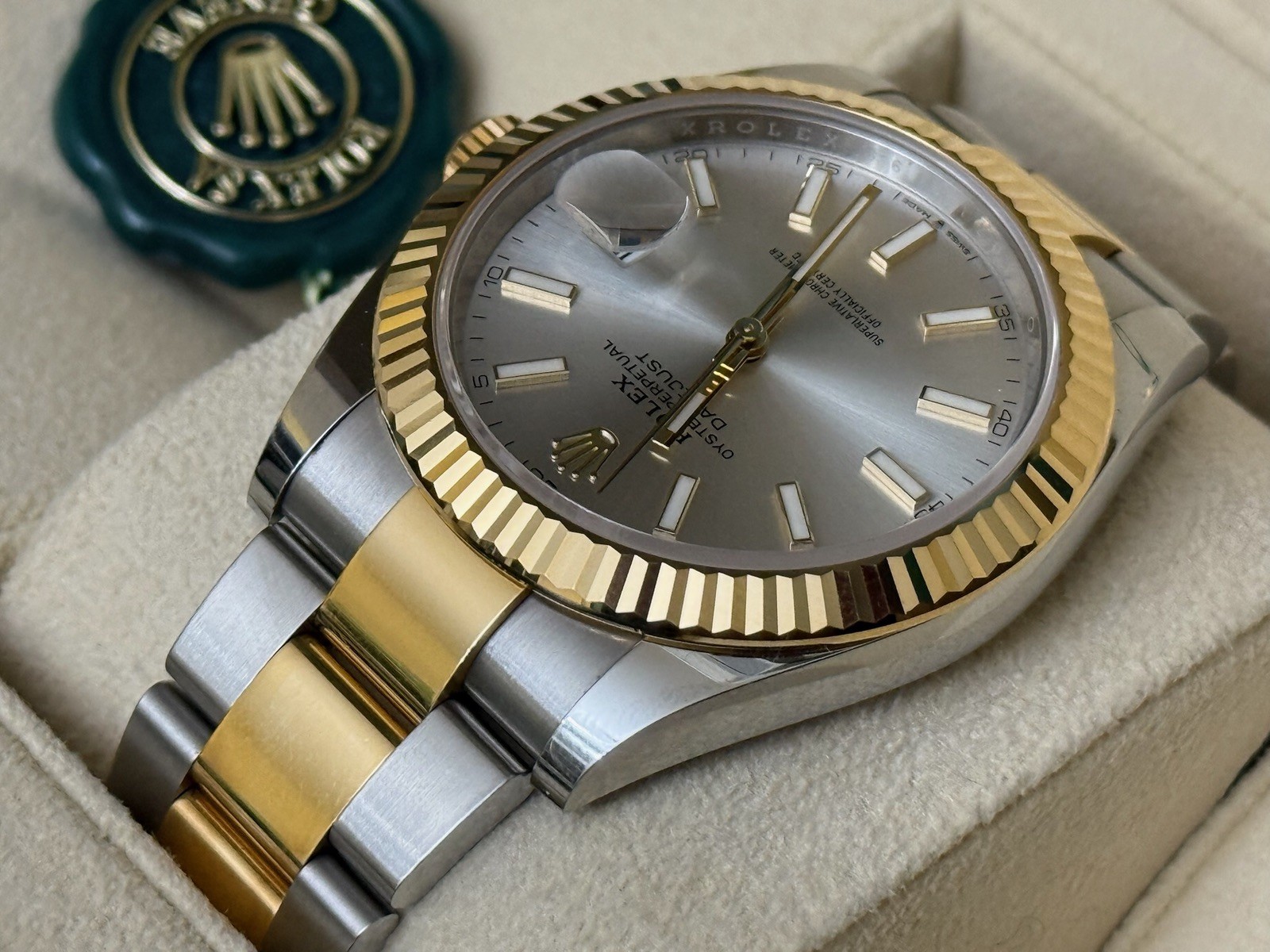 Rolex Datejust 41 Ref 126333 Rolesor GG Bicolor Kaliber 3235 Box Papiere 2021 – Bild 6