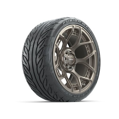 Set of 4 MadJax 15'' Evolution Matte Bronze Wheels on 215/40-15 GTW Street Tires