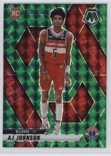 2024-25 Panini Mosaic Rookies Green Mosaic Prizm AJ Johnson #215 10b8