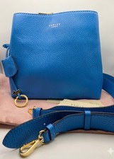 Radley London 🐕 Dukes Place Cornflower Blue Leather Medium Crossbody Bag New