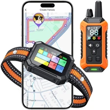 Meowant GPS Wireless Dog Fence System Collar with Training Remote, Free App, ...