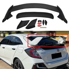 ZXMOTO for 2016-2020 Honda Civic Hatchback Type-R Matte Black Rear Trunk Wing...