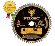 6-1/2 Inch Track Saw Blade 20mm Arbor 56T for Makita Plunge Saw Blade, DeWalt Tr