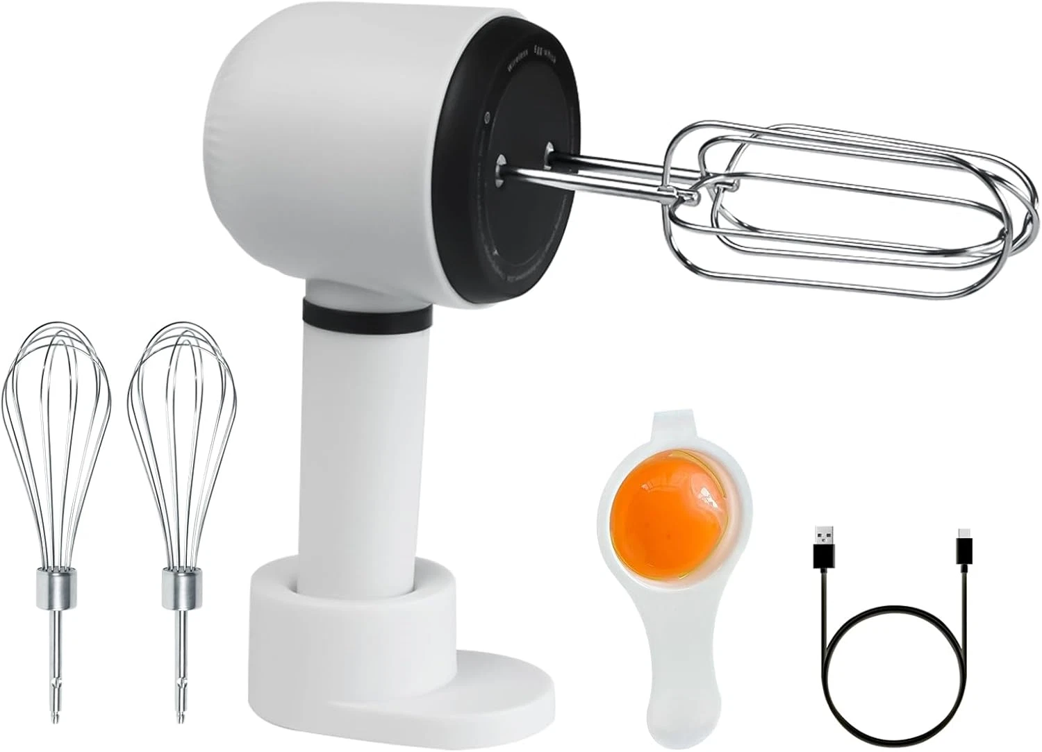 3 Speed Hand Mixer with Flex Edge Beaters | Auto-Scrape Design for Baking, Whipp