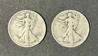 Two Walking Liberty Half Dollars (1936 & 1943 S)