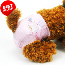 Disposable Pet Diapers for Female Dogs Super Absorbent Soft Heating and Pee Pupp