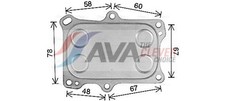 AVA Clever Choice Ölkühler Motoröl ** CLEVER FIT ** AL3153 für BRAVO ALFA FIAT 2