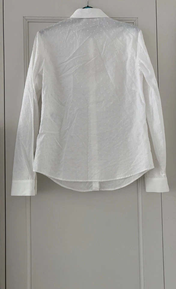 Camisa Manga Larga Algodón Volantes RED VALENTINO Talla 40 UK 8 Nueva Foto 2 de 4