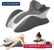 Memory Foam Wedge Pillow, Ergonomic Contoured Intimacy Couples Pillow, 27  Angle