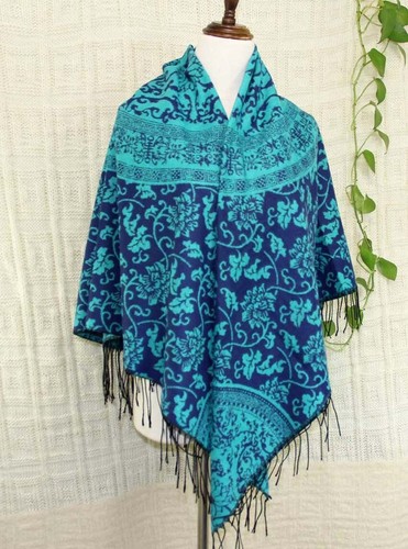 New Square large 135CM Vintage Paisley Cashmere Wool Soft Warm Wrap Shawl Gift - Picture 9 of 26