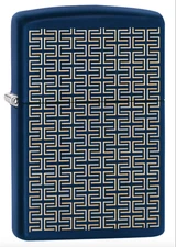 Zippo Windproof Laser Engraved Lighter, Deco Gold Lines Design, 49232 New In Box