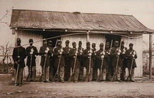 107th US Colored Troops, African American, Black Soldiers --- Civil War Postcard
