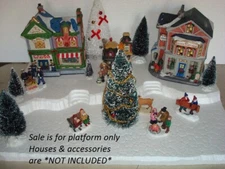 Christmas Village Display Platform CH22 For Lemax Dept56 Dickens North Pole+More