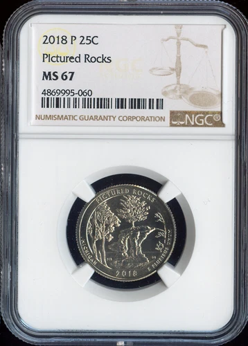 2018 Pictured Rocks Quarter NGC MS67* BF