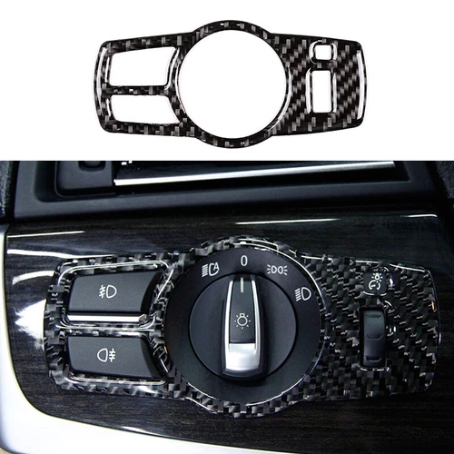 Para BMW F10 Serie 5 Accesorios interiores de fibra de carbono Cubierta completa del kit 2011-2017 - Imagen 4 de 12