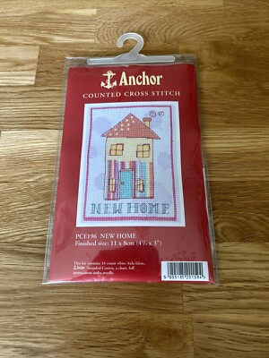 Brandneu Anker PCE196 New Home gezählt Kreuzstich Kit