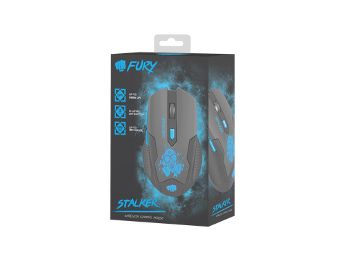 Fury Gaming mouse Stalker tWireless Black/Blue