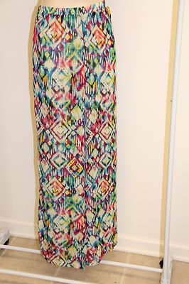 New Miken Swim Swimsuit Cover Up Pants Multi Color Size M | eBay