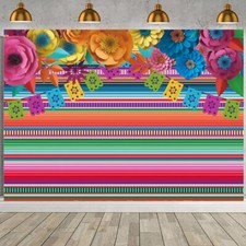 Mexican Fiesta Party Backdrop Fiesta Party Decorations 8x6FT Mexican Theme St...
