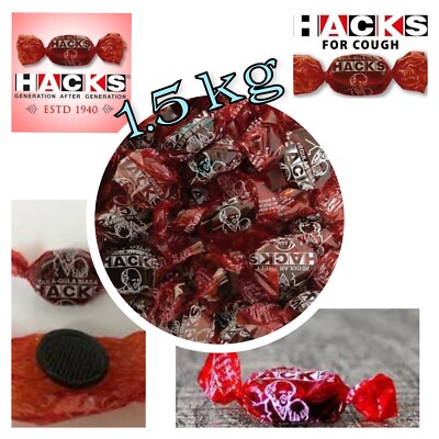 HACKS CANDY SWEETS COUGH RELIEF REGULAR FLAVOR MENTHOL EUCALYPTUS 1.5kg |halal|~