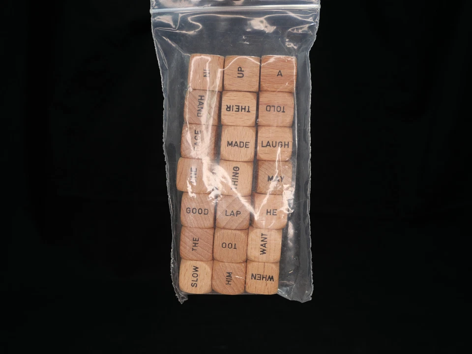 Scrabble Sentence Cube Game 1971 Selchow & Righter No 96 Vintage - Image 3 of 4