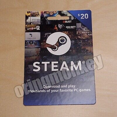 Valve Steam Wallet $20 Gift Card STEAM WARFRAME 2017 $20