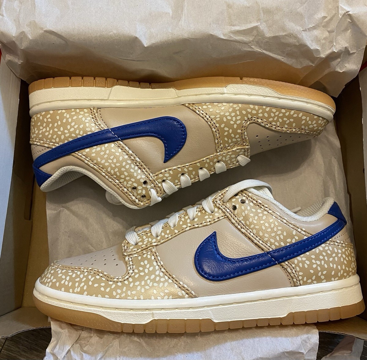 Brand New In Box Nike Dunk Low Premium Montreal Bagel Sesame Size