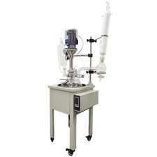 110V  Lab Glass Reactor Chemical Jacketed Reactor 10L Heatable Reaction