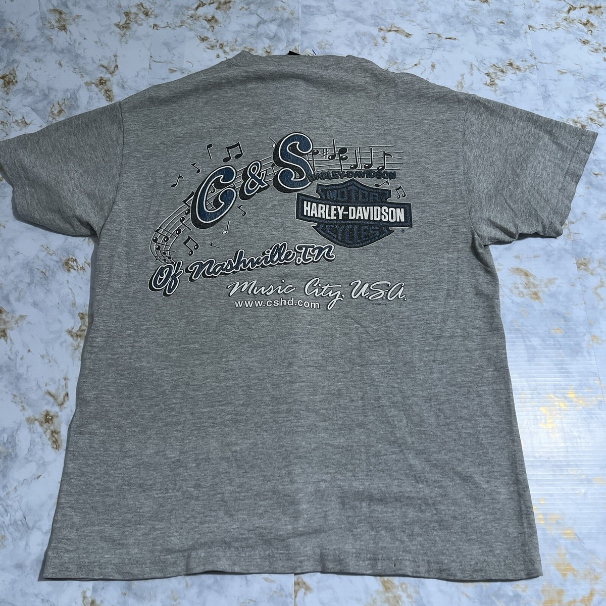 Harley-Davidson Tシャツ グレー 2003年 VTG 2003 Harley Davidson T Shirt Men's Medium Gray Nashville