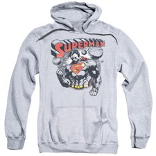 SUPERMAN SUPER KO Licensed Adult Hooded Sweatshirt Hoodie SM-3XL