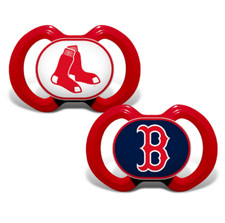 MasterPieces MLB Boston Red Sox Pacifier 2 Pack Alternate, Team Colors, One Size