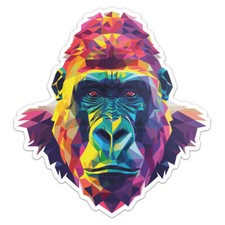 Triangulated Gorilla Car Bumper Sticker Vinyl Decal