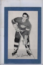 1944-64 Beehive Bee Hive Corn Syrup hockey Ted Lindsay Group 2 BLUE VG+++ WINGS