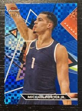 2024 Topps Finest Basketball Michael Porter Jr Blue Refractor SP 45/75 Nuggets