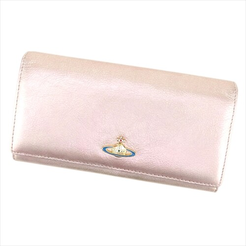 Vivienne Westwood Long Wallet Orb Pink leather Woman Vivienne Westwood Long Wallet Orb Pink leather Woman