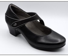 NEW Earth Calgary Montreal Leather Womens Black Strap Mary Jane Shoes Size 6M