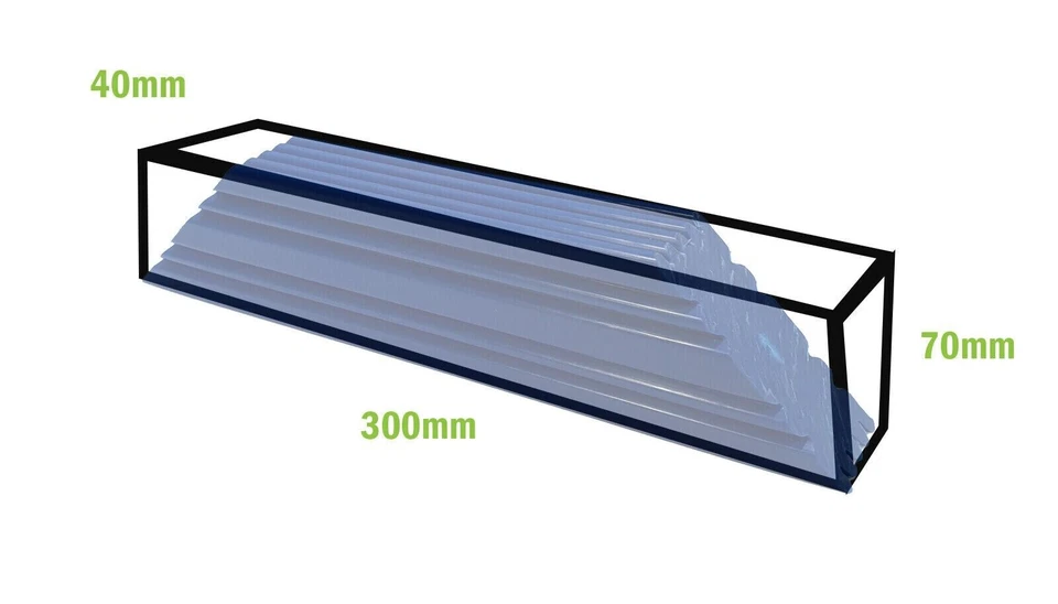 Boat Trailer Skid Pair 30cm Long Blue Trailer Boat Centering Unit With 8" Yokes - image 4 of 4