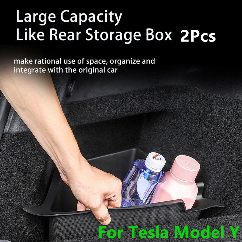 Dual-layer storage box in the front and rear trunk of Tesla Model