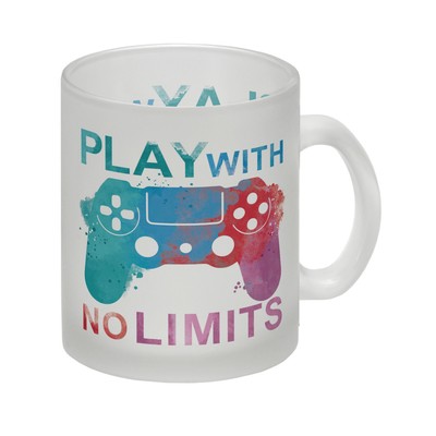 Game Controller Glas Tasse mit Spruch Play with no limits