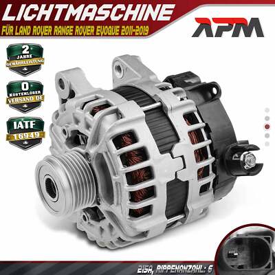 Lichtmaschine Generator 215A 14V für Land Rover Range Rover Evoque 2011-2019