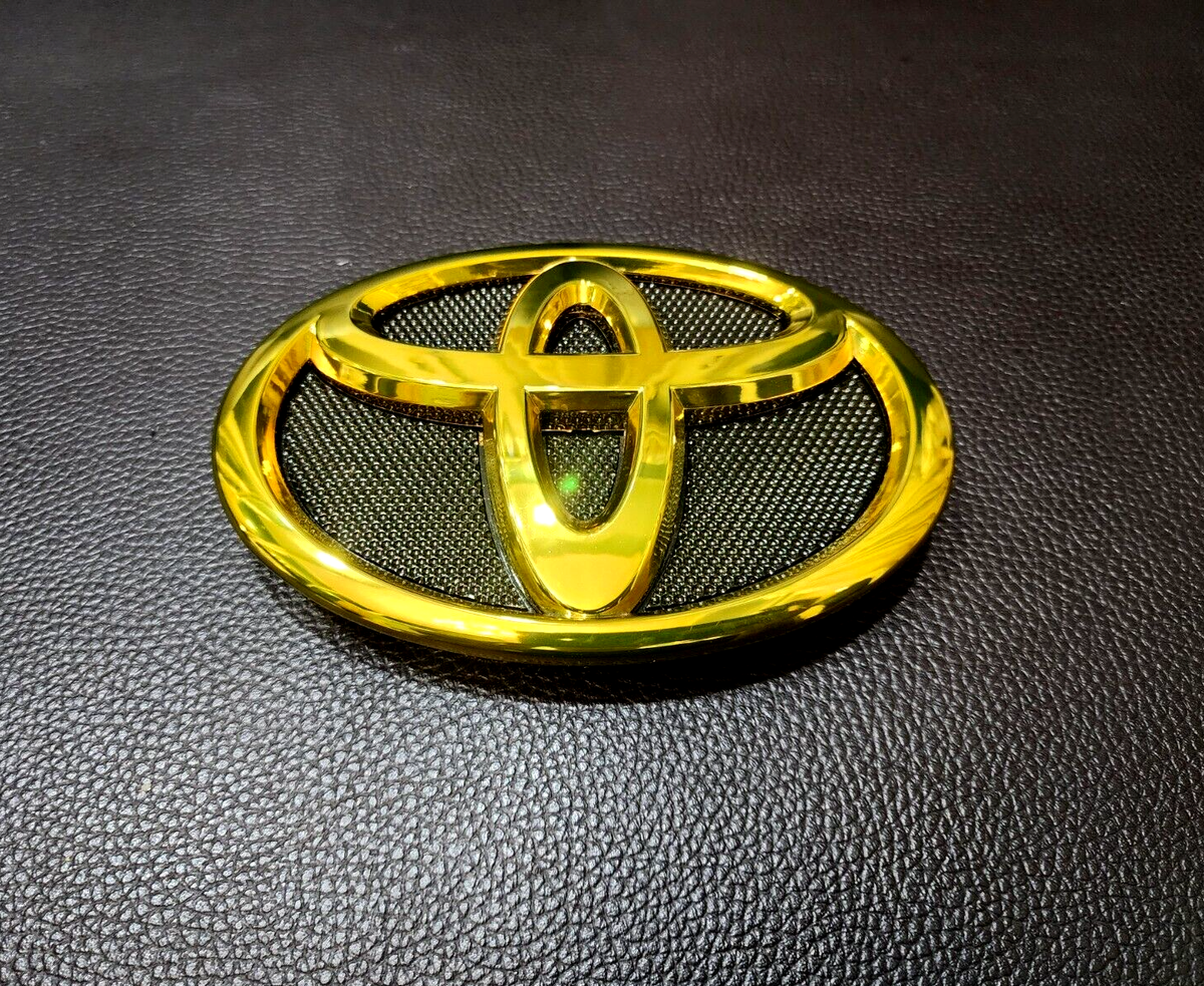 15CM GOLD TOYOTA LOGO EMBLEM BADGE FOR TOYOTA CAMRY 2007-2009 | eBay