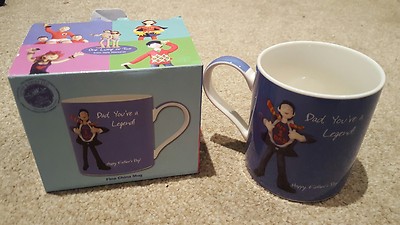 The Leonardo Collection - One Lump or Two - Dad You're a Legend - Vatertag Tasse - Neu