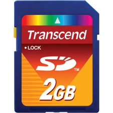 Brand New! Transcend Secure Digital 2GB 2 GB SD Card fits Nintentdo Wii