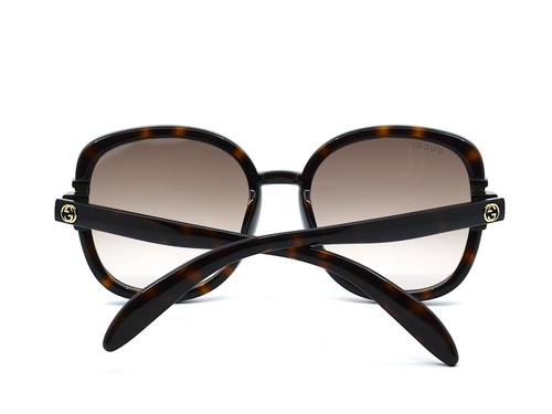 NEW GUCCI GG1068SA 002 HAVANA BROWN OVERSIZED AUTHENTIC SUNGLASSES 57-19-145 - Picture 6 of 10