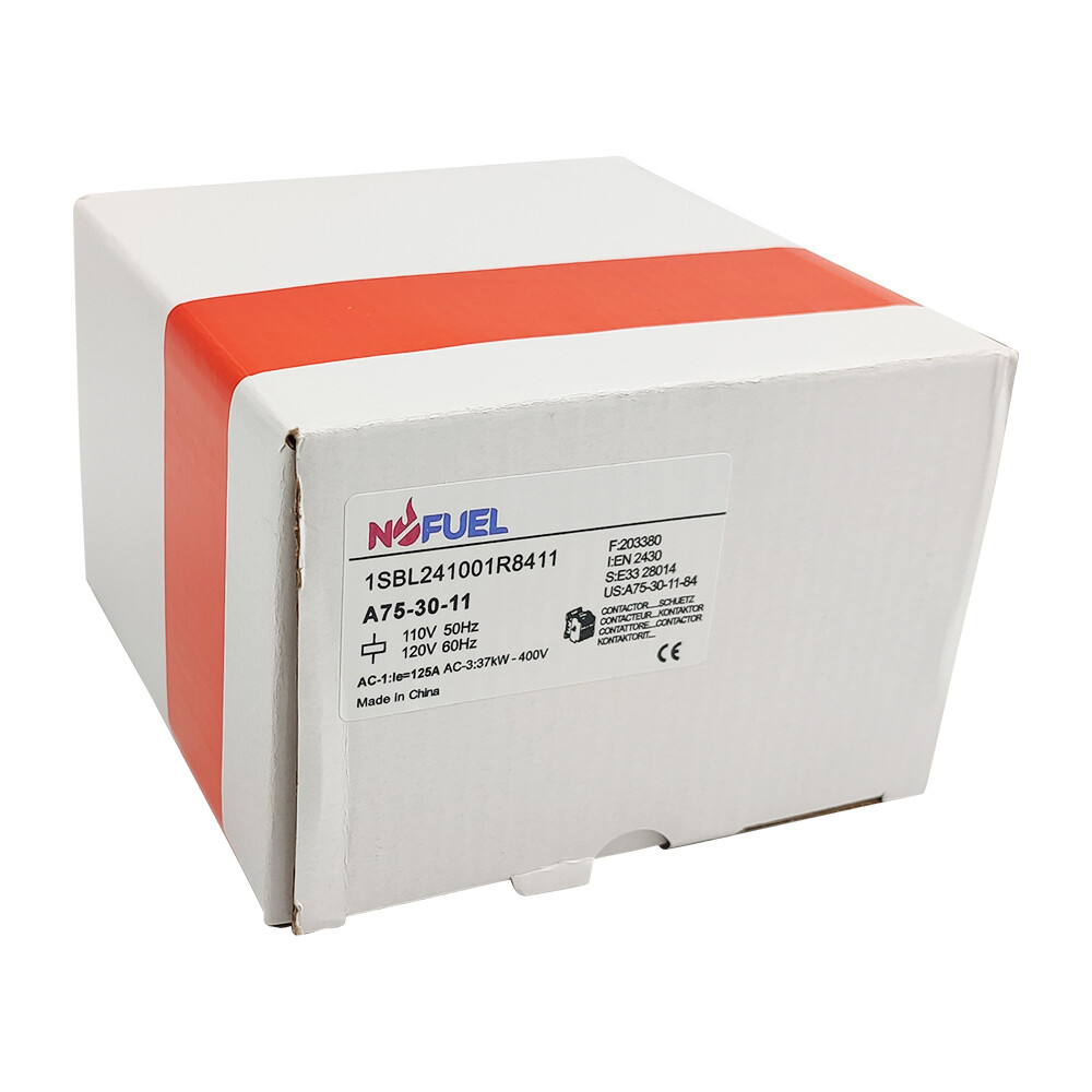 Contacteur NEMA A75-30, 3 Pôles, 75A, Bobine 120V AC - Pour Démarrage Moteur, Montage Rail DIN