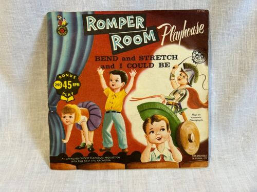 3 Vintage Romper Room 45 Rpm Records Do Bee Bend & Stretch Punch a Ball - Picture 10 of 14