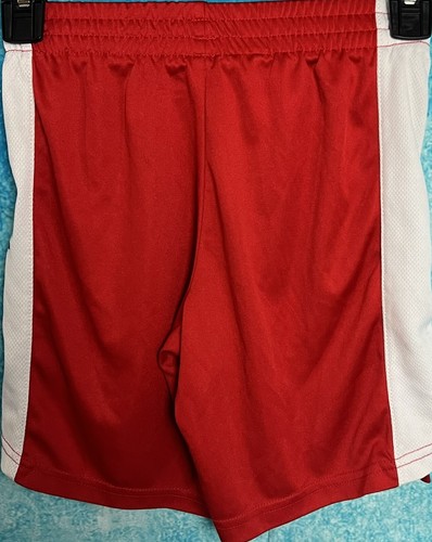 CHAMPION Logo Shorts Youth Small Authentic Athletic Wear Mesh Red White - Picture 3 of 6