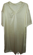 Clearance    SLEEP SHIRT Yellow Ivory NYLON TRICOT 42" Long ** 56" Chest  3X-4X