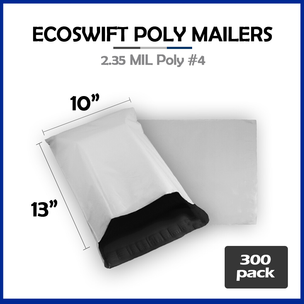 EcoSwift 10x13 Poly Mailers – 10-Pack, 2.35MIL, Recyclable Shipping Envelopes - View #6